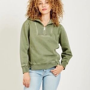 Alex Mill Crosby Olive Green Women's Pullover sweatshirt